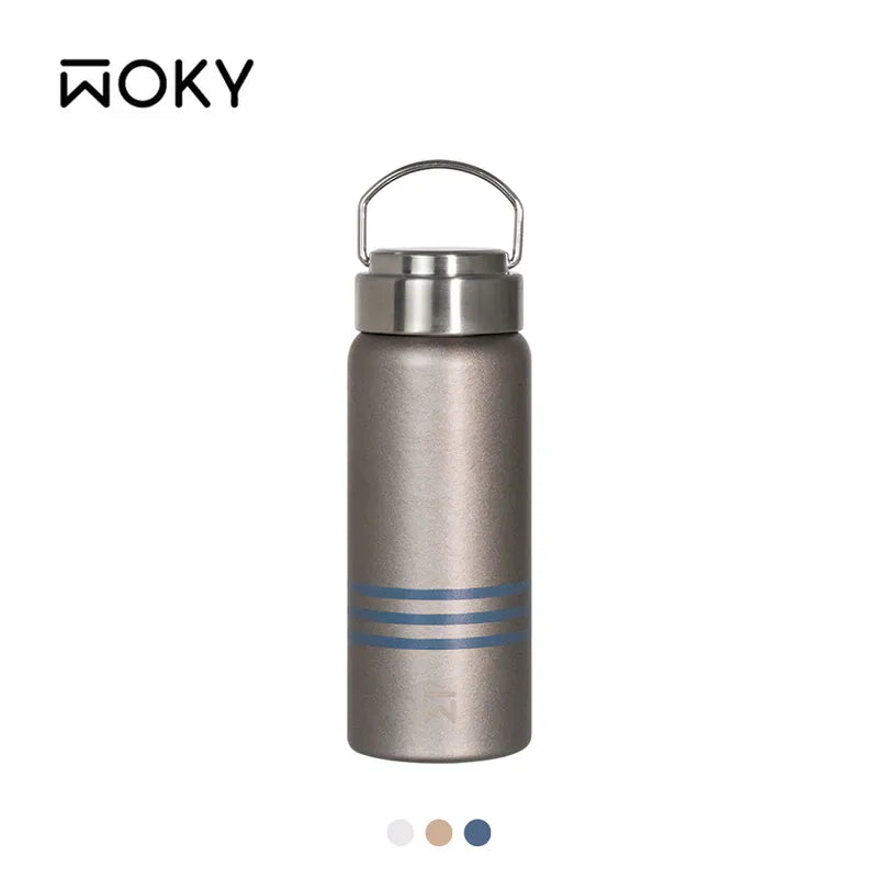 WOKY 純鈦提手保溫瓶500ml